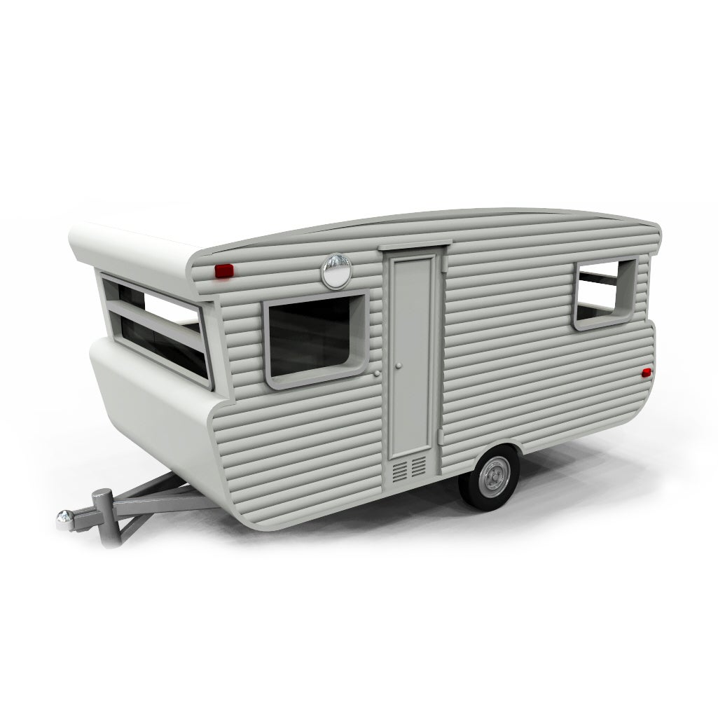 Ho Rv Model OZ Kits HO Single Axle Caravan | ScaleModelCo Hobby Centre