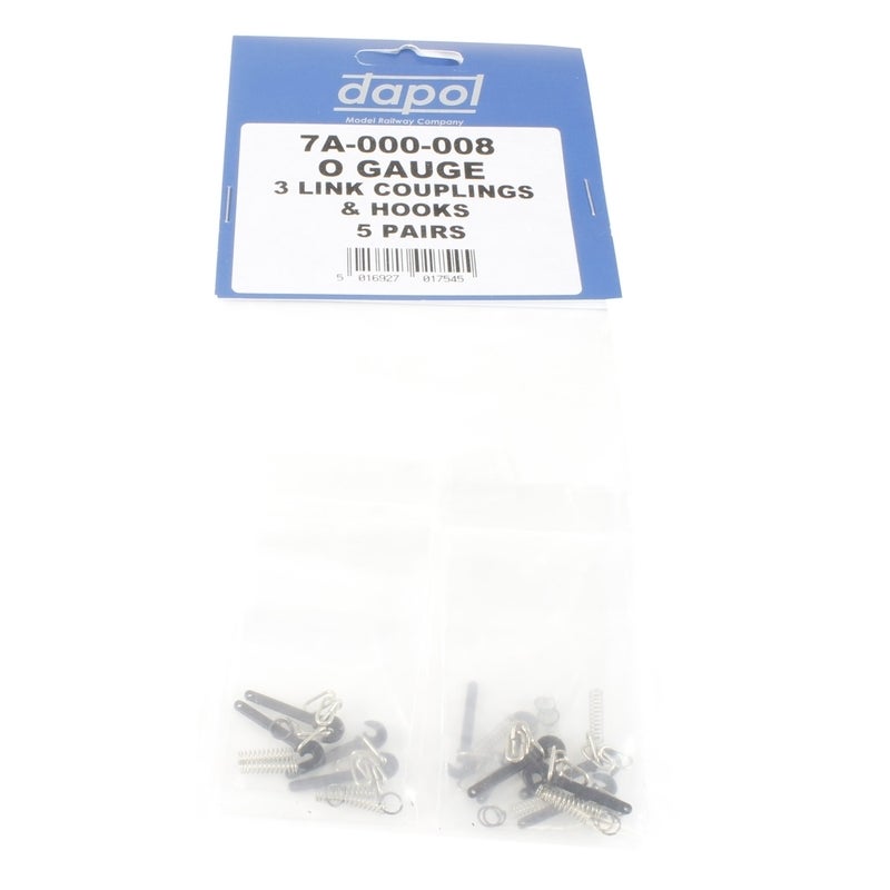 Dapol 7A-000-008 3 Link Couplings and Hooks 5 Pairs for wagons ...