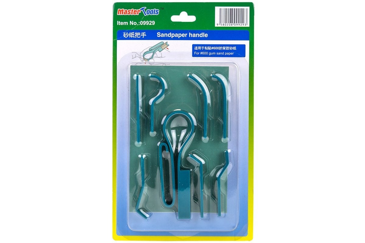 Trumpeter 09929 Sandpaper Handle Tool Kit – 8 Types For Model Assembly