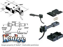 Kadee #1908 ~ #1 Scale Coupler Conversion - Type E Medium Offset Couplers with Truck Mount