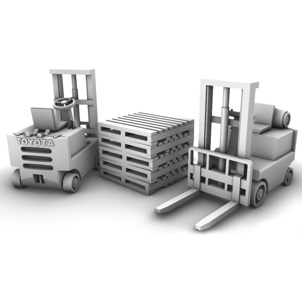 oz-kits-ho-toyota-forklifts-2-chep-pallets-5-scalemodelco-hobby